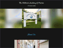 Tablet Screenshot of childrensacademymarion.com